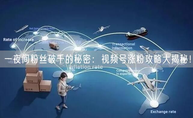 一夜间粉丝破千的秘密：视频号涨粉攻略大揭秘！