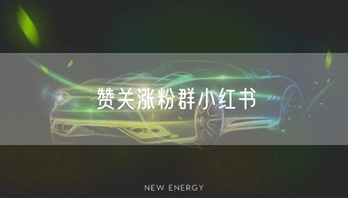 赞关涨粉群小红书