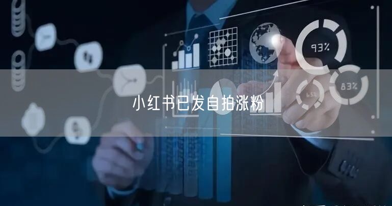 小红书已发自拍涨粉
