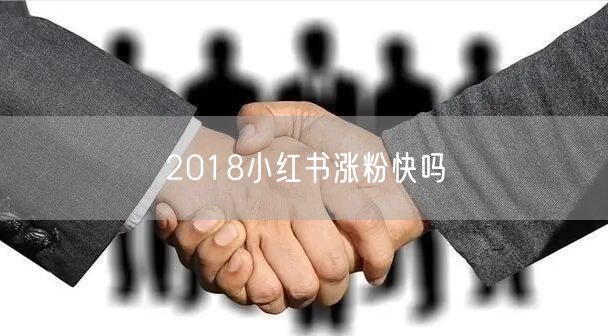 2018小红书涨粉快吗