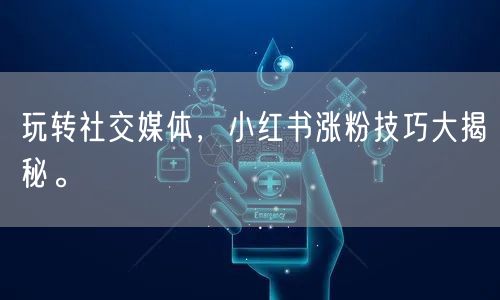 玩转社交媒体，小红书涨粉技巧大揭秘。