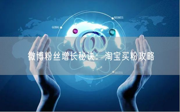 微博粉丝增长秘诀：淘宝买粉攻略