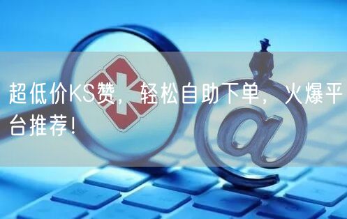超低价KS赞，轻松自助下单，火爆平台推荐！