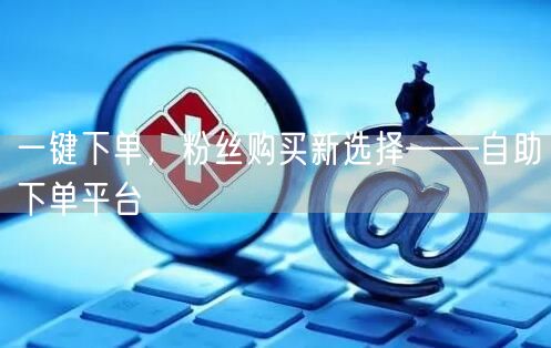一键下单，粉丝购买新选择——自助下单平台