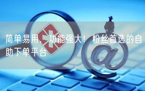 简单易用，功能强大！粉丝首选的自助下单平台