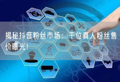 揭秘抖音粉丝市场：千位真人粉丝售价曝光！