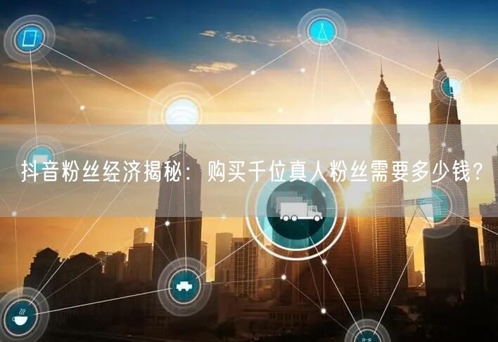 抖音粉丝经济揭秘：购买千位真人粉丝需要多少钱？