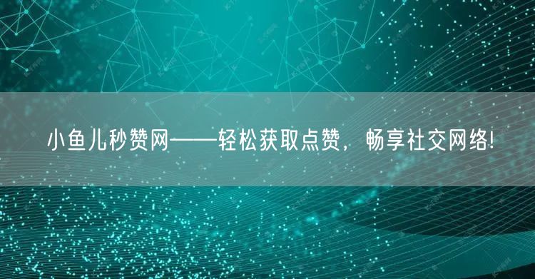 小鱼儿秒赞网——轻松获取点赞，畅享社交网络!