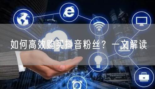 如何高效购买抖音粉丝？一文解读