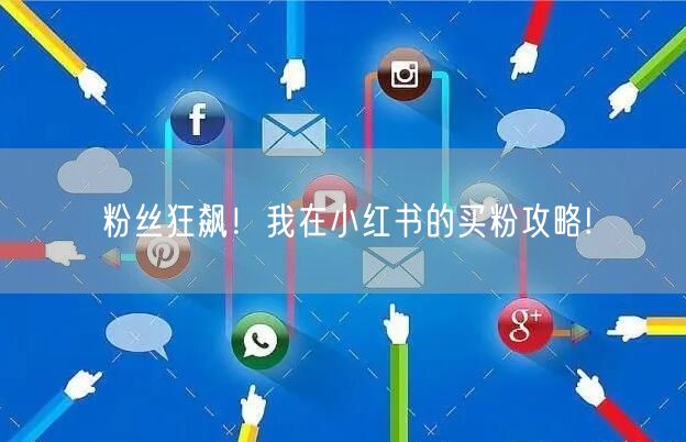 粉丝狂飙！我在小红书的买粉攻略!