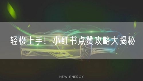 轻松上手!小红书点赞攻略大揭秘