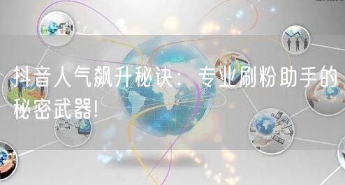 抖音人气飙升秘诀:专业刷粉助手的秘密武器