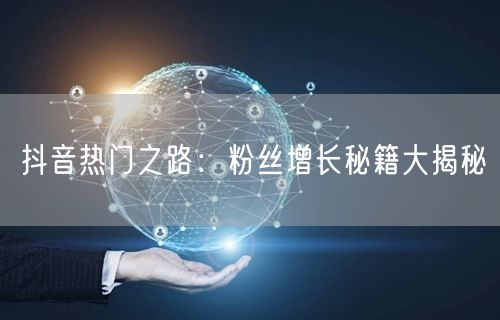 抖音热门之路:粉丝增长秘籍大揭秘