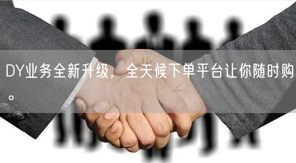 DY业务全新升级,全天候下单平台让你随时