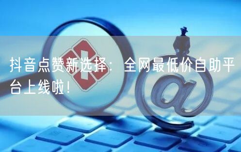 抖音点赞新选择：全网最低价自助平台上线啦！